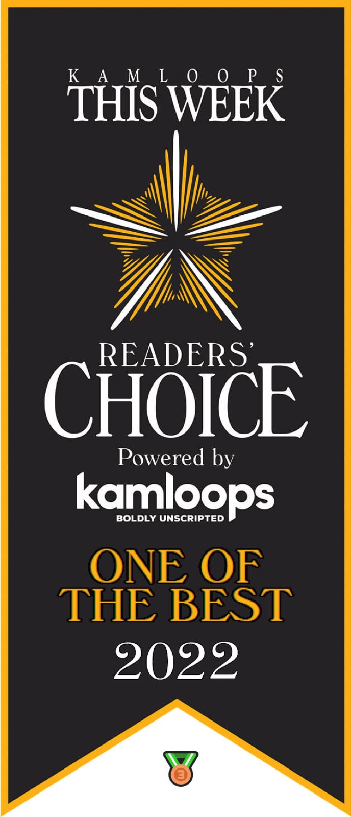 Kamloops This Week Readers' Choice award 2022.